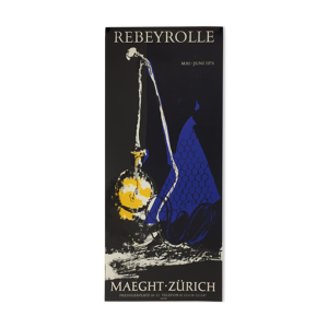 Affiche exposition Rebeyrolle galerie