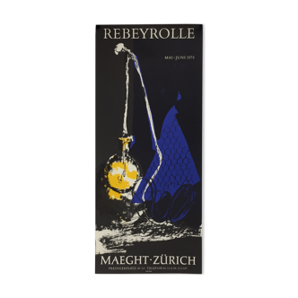 Affiche exposition Rebeyrolle galerie Maeght Zürich 1974