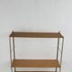 Etagère String en bois et métal doré 1960