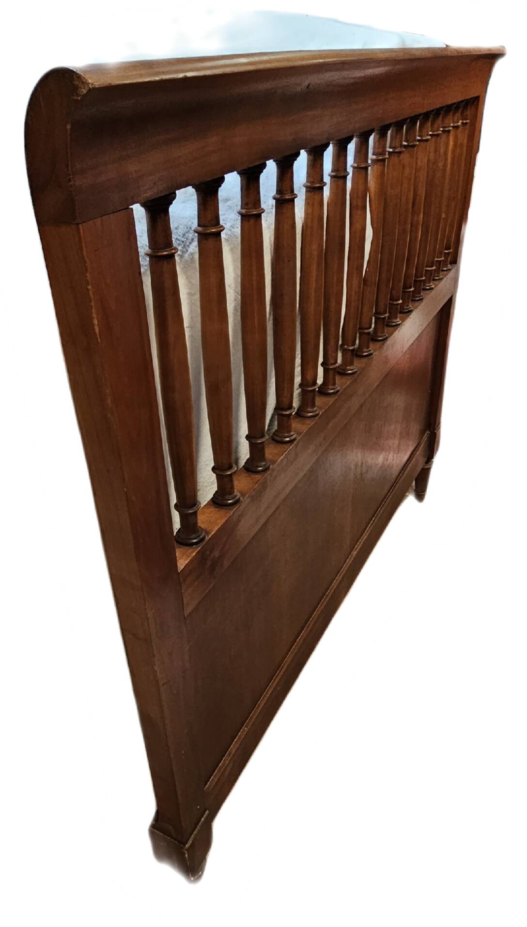 Headboard with wooden bars