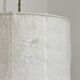 Old linen lampshade with monogram and fern by Henri Matisse