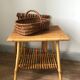 Small table, bedside table, end of sofa, rattan