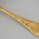 Christofle Marly gold, 10 mocha spoons, coffee, 10 cm + gold metal sugar tongs