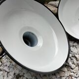 Enameled sheet metal lamps