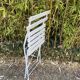 2 Folding metal bistro chairs for brasserie, beer, café, terrace, Brasserie