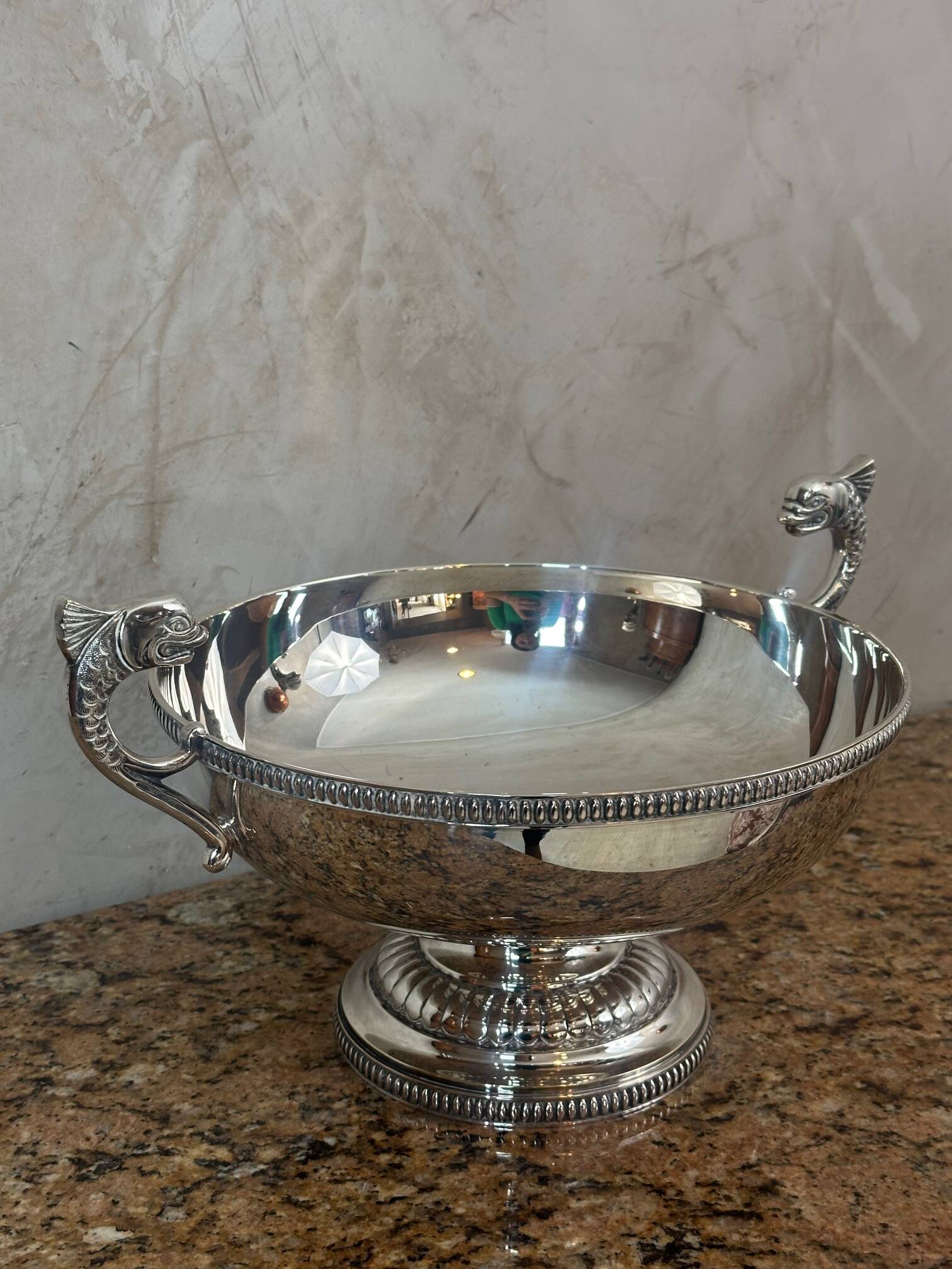 Silver metal cup
