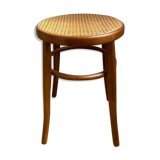 Wooden and caning stool