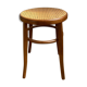 Tabouret bois et cannage