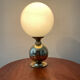Vintage lamp in brass and opaline 70s
