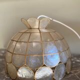 Vintage mother-of-pearl pendant light