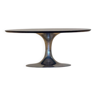 Round coffee table by Arkana (rosewood)