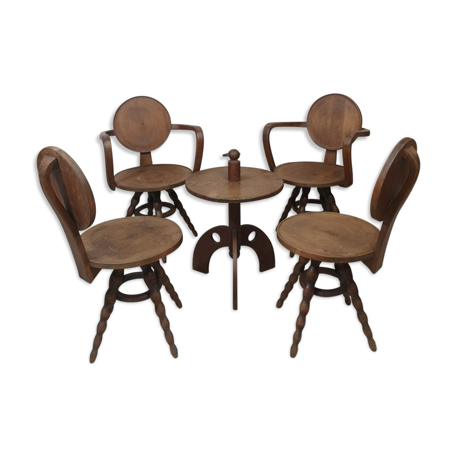 Lounge set armchair coffee table Sputnik vintage 60