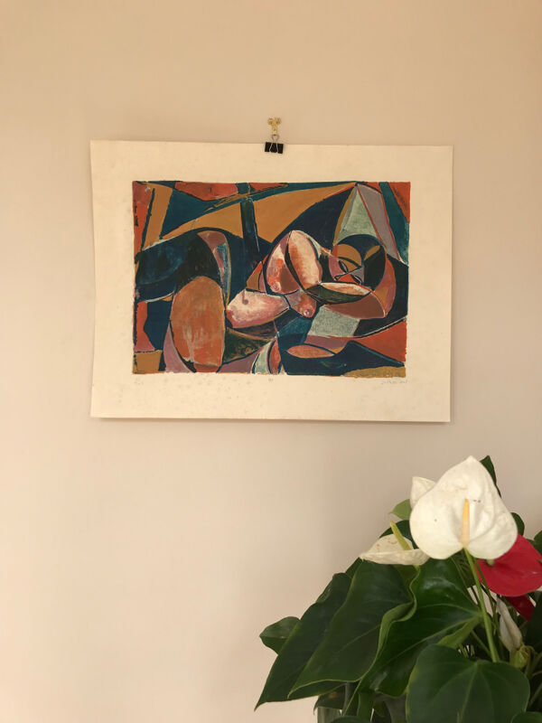 Nu,1945, lithographie originale, Jean Pons 1913-2005