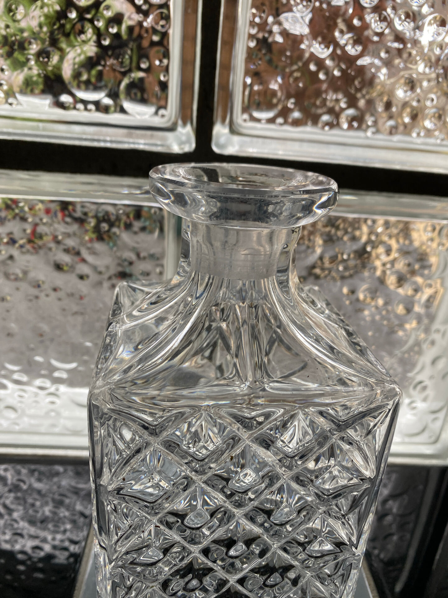 Vintage crystal carafe