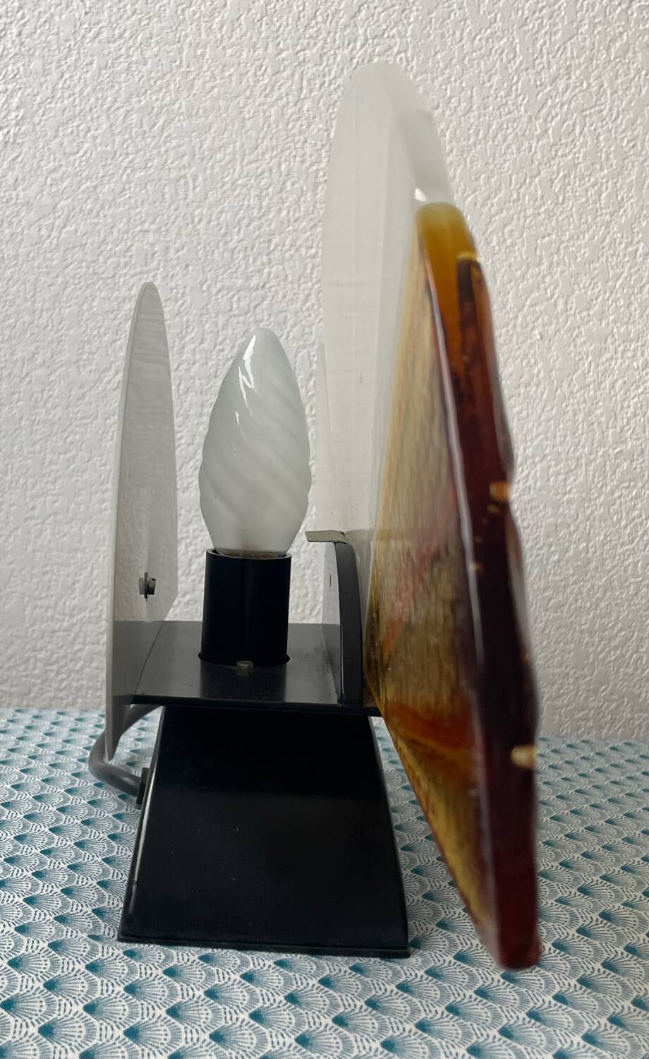 Half-moon Murano lamp