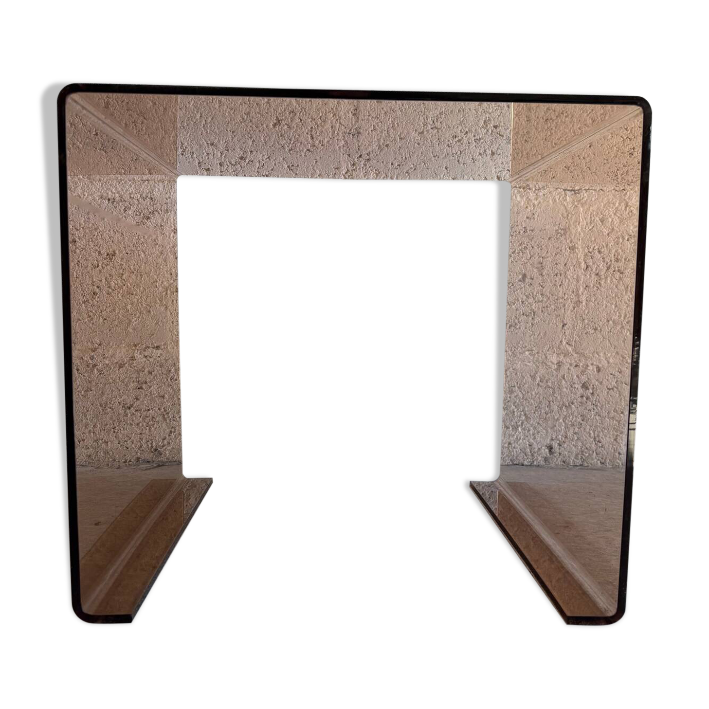 Smoked Plexiglass coffee table / side table, 1970.