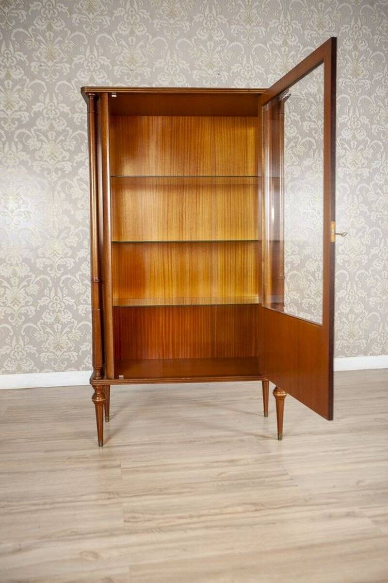 Mid-Century Modern Mahogany Display Cabinet