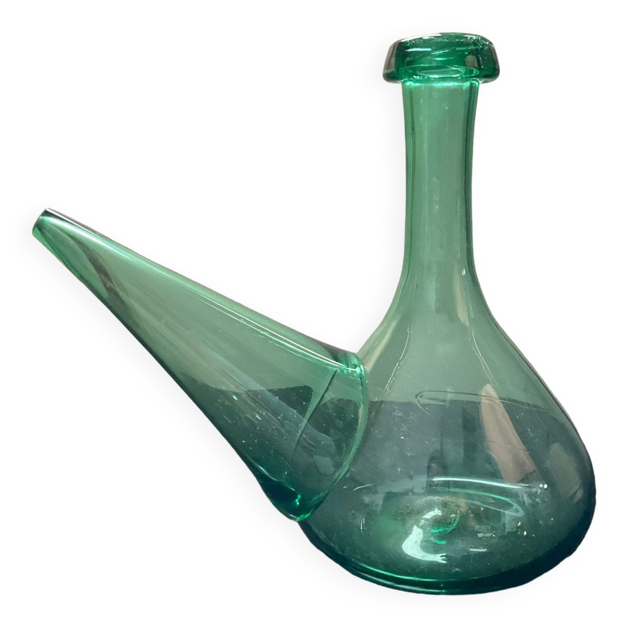 Vintage Porron carafe in glass paste