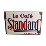 Old metal advertising plate