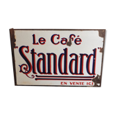 Old metal advertising plate