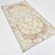 Tapis persan jaune clair et marron 4x7, 114x204 cm