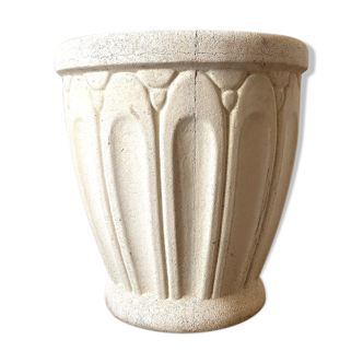 Pot Grandon in reconstituted stone beige