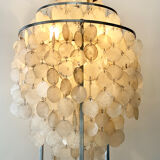 Floor lamp of the 60s in mother-of-pearl grapevines