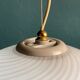 Vintage swirl murano glass pendant lamp Italy 1970s