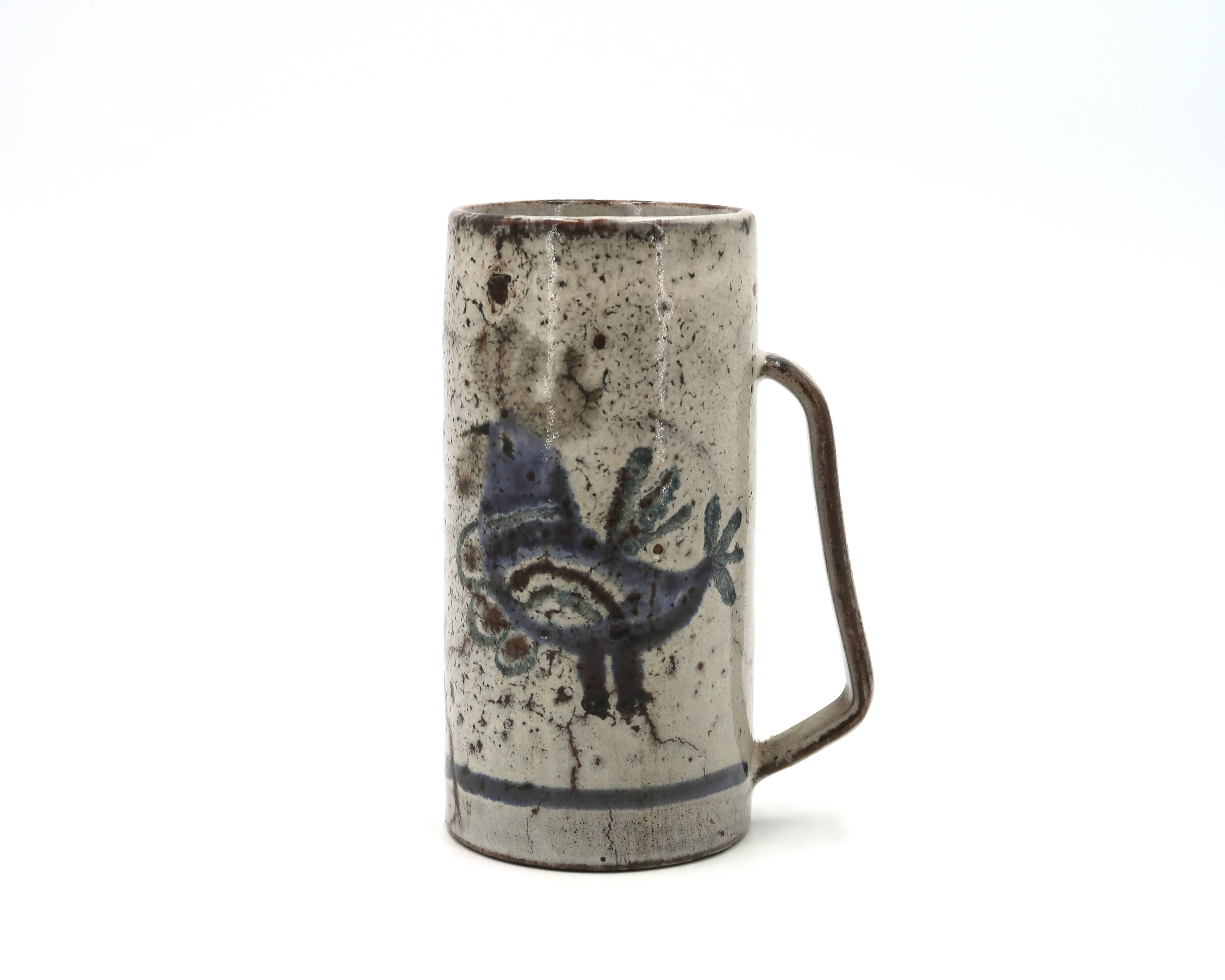 Mug by Gustave Reynaud, Vallauris, 1960s