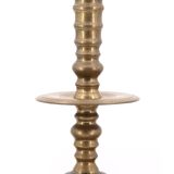 Golden brass column lamp, 1960s