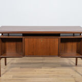 Bureau en teck autoportant du milieu du siècle, années 1960