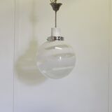 Suspended Murano glass lamp attributed to Venini, 1970s.