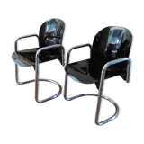 Pair of chairs "Dialogo" by Afra and Tobia Scarpa for BB ITALIA 1970