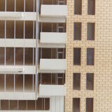 1970s Plywood and perspex Modernist Architect's Model
