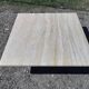 1970s travertine coffee table in italian design