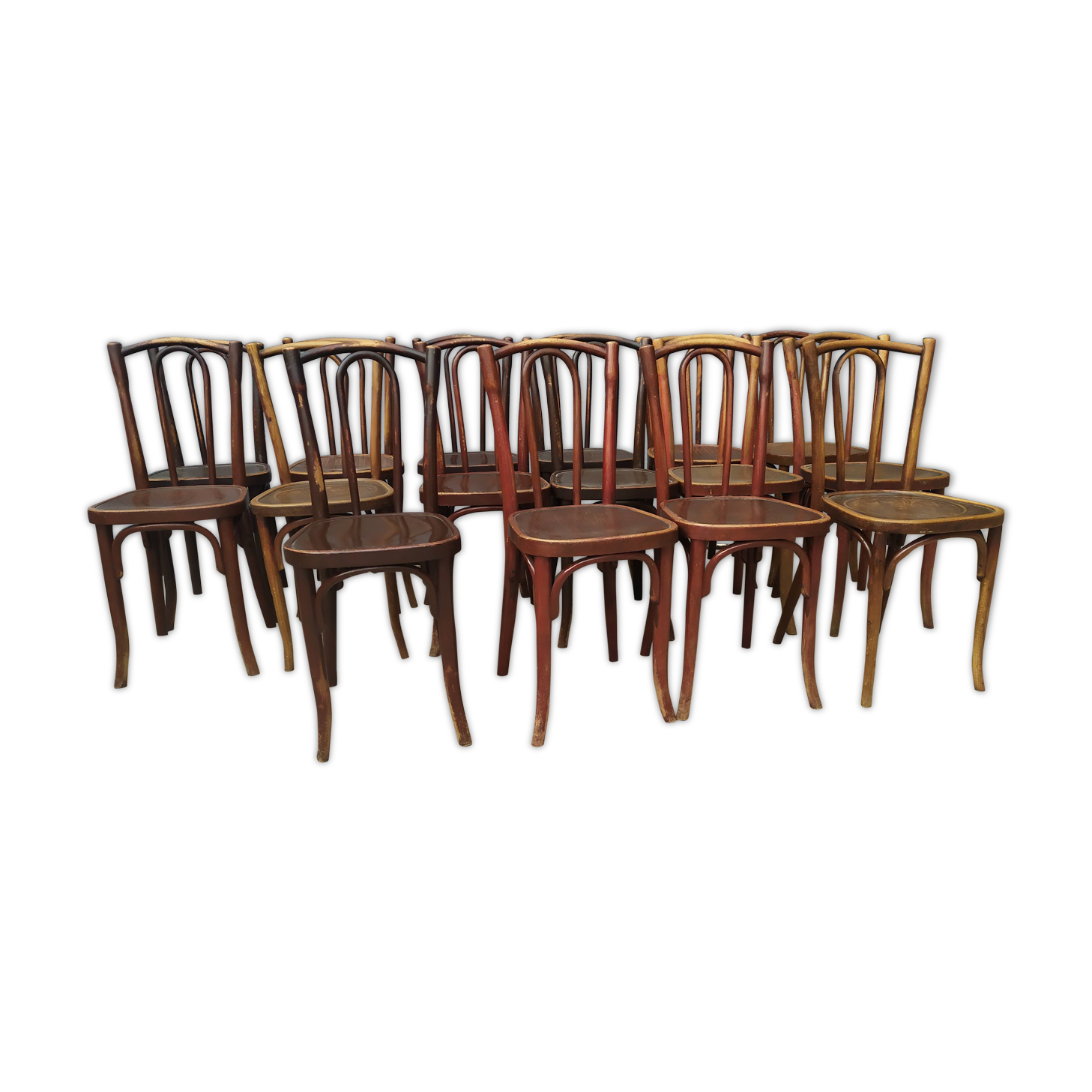 Lot de 16 chaises bistrot