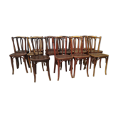 Lot of 16 bistro chairs