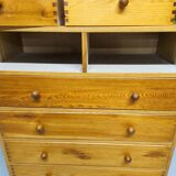 Vintage pine chest of drawers 1980
