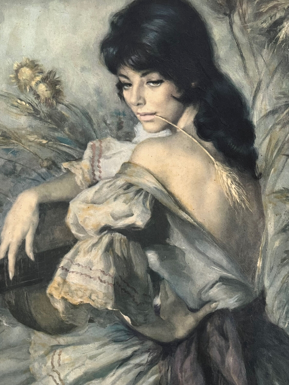 Painting: Oil on canvas - portrait of a gypsy