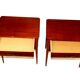 Pair of Scandinavian mahogany bedside tables, Sweden, 1950