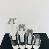 Complete set of 4 Luigi Massoni soliflore vases