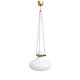 White, modernist chandelier Kamenický Šenov, Czechoslovakia, 1960s.