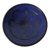 Very large blue Moroccan dish Majorelle