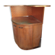 Vintage bar 1970 beech and copper, turntables