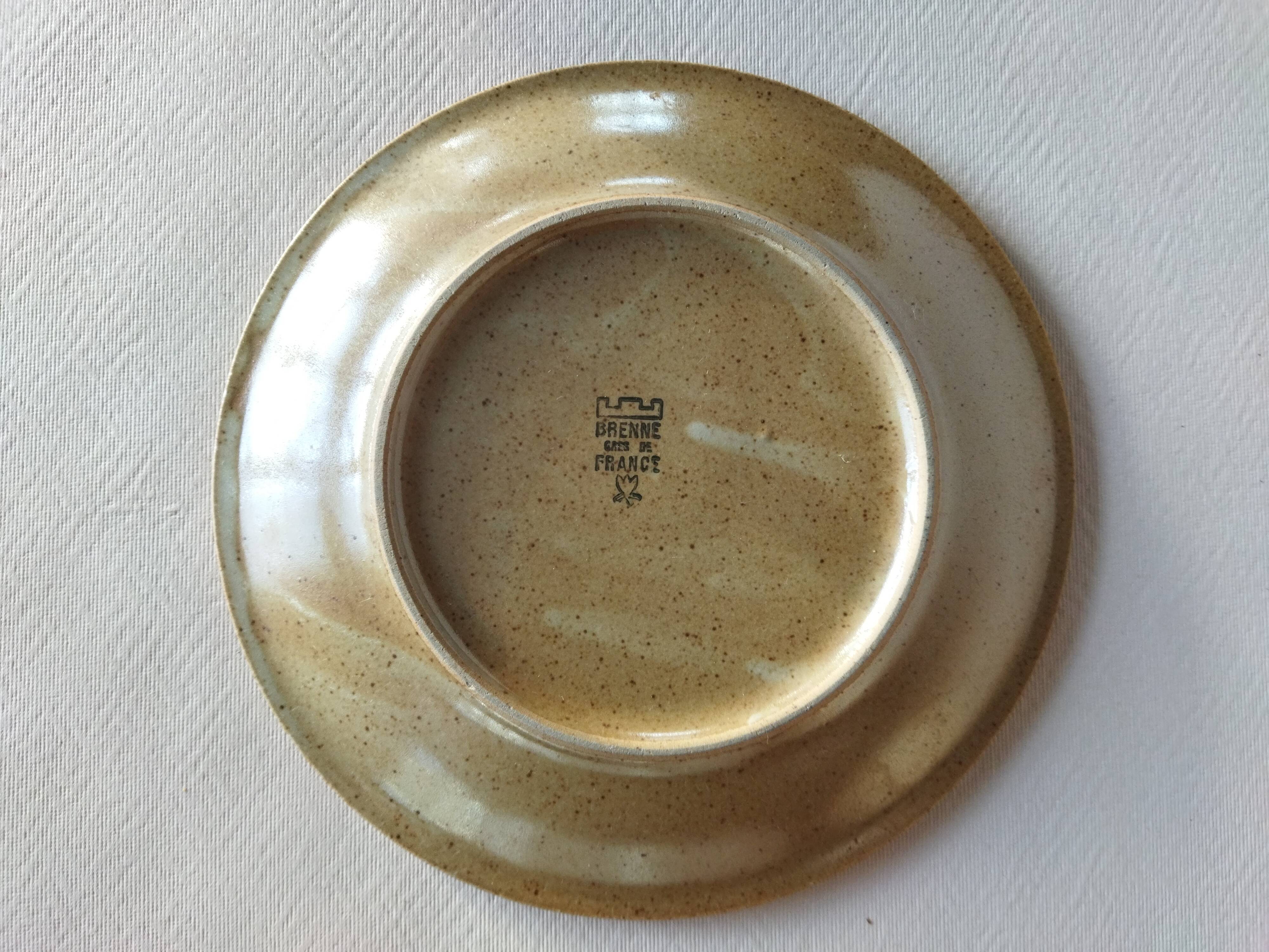 Brenne stoneware dessert plates