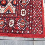 Boukhara-pakistan wool carpet adorned with 5 rows of gel 150 x 92 cm