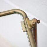 Rolling trolley in wood and brass, rolling bar, servant, trolley, 1950 Cesare Lacca for arredoluce