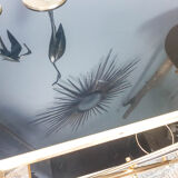 Vintage dessert glass and brass year 70