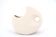 White ceramic foam Sgrafo vase by Peter Muller, 60s