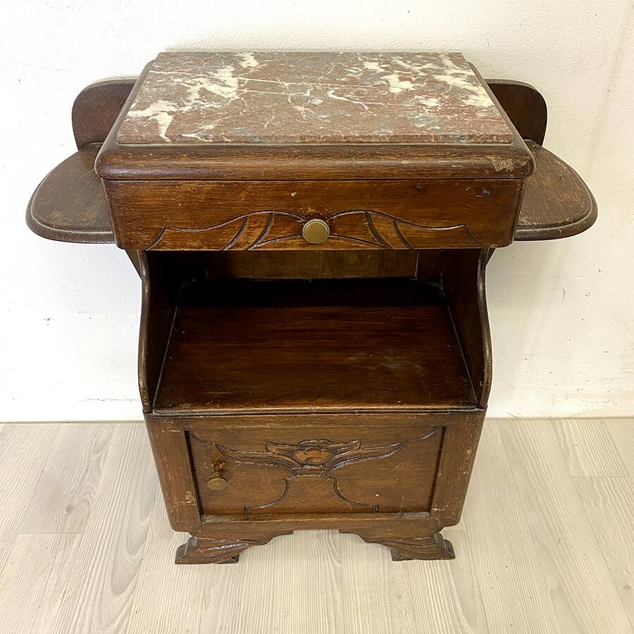 40's art deco bedside table